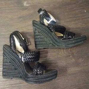 Michael Kors Black Wedge’s - Size 7 1/2